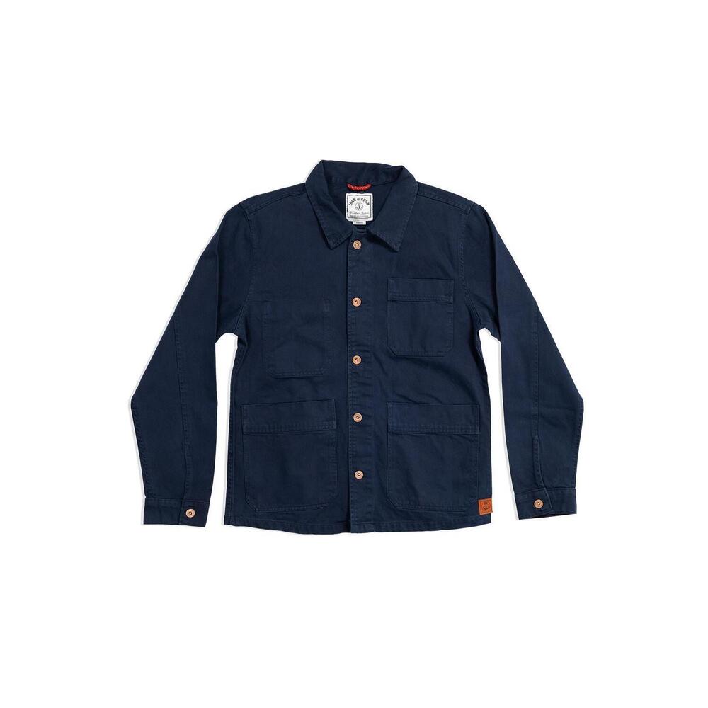 NEW IRON & RESIN men's worker jacket in indigo